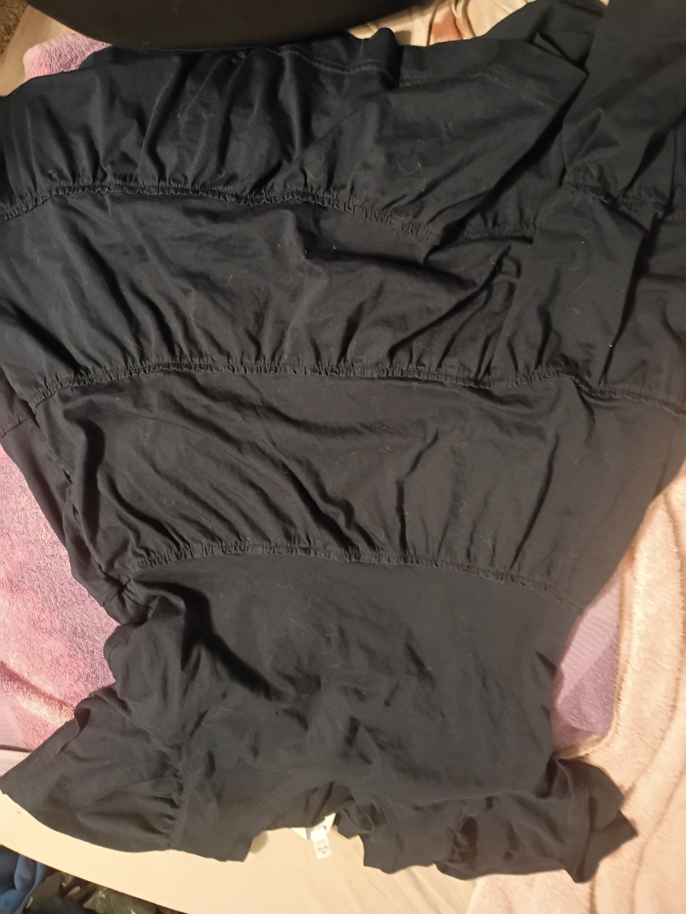 Time and Tru Solid Black Crewneck Tee